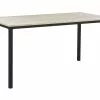 Beliani Mesa De Comedor Madera Clara/negro 150 X 90 Cm HOCKLEY