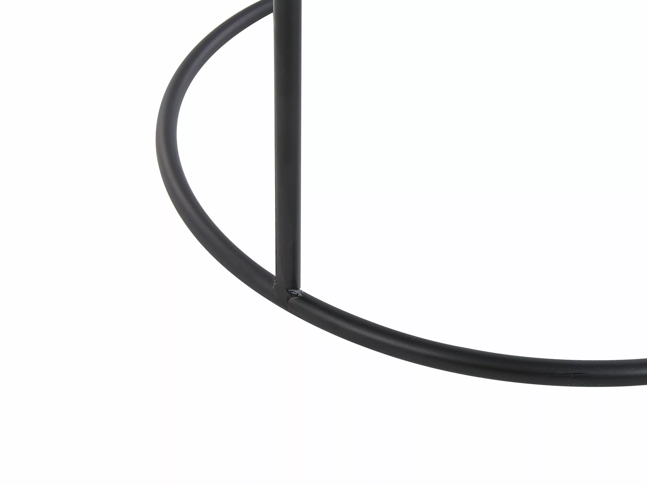 Beliani Conjunto De 3 Mesas De Centro De Metal Negro/gris/blanco/amarillo TEXON - Imagen 9