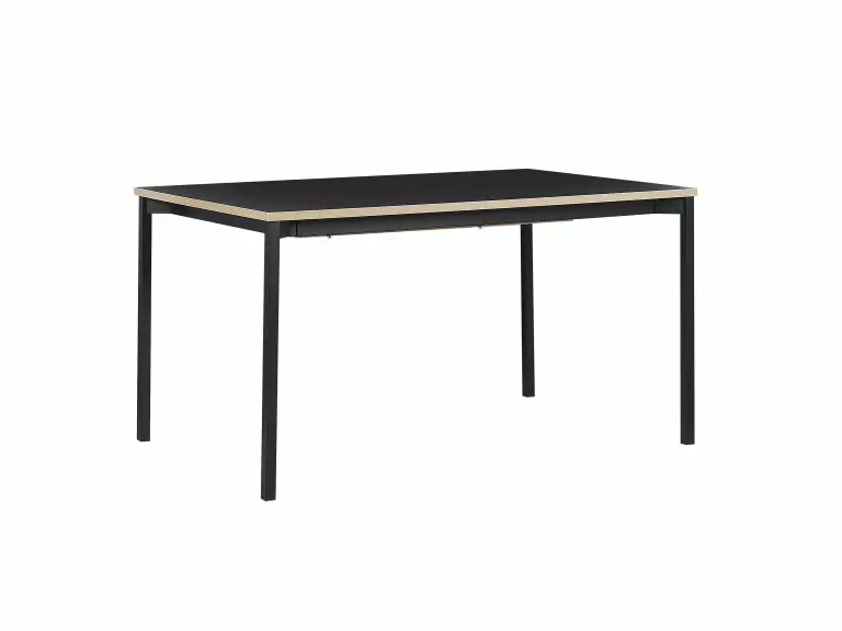 Beliani Mesa De Comedor Extensible Negra Varios Tamaños AVIS - Imagen 4