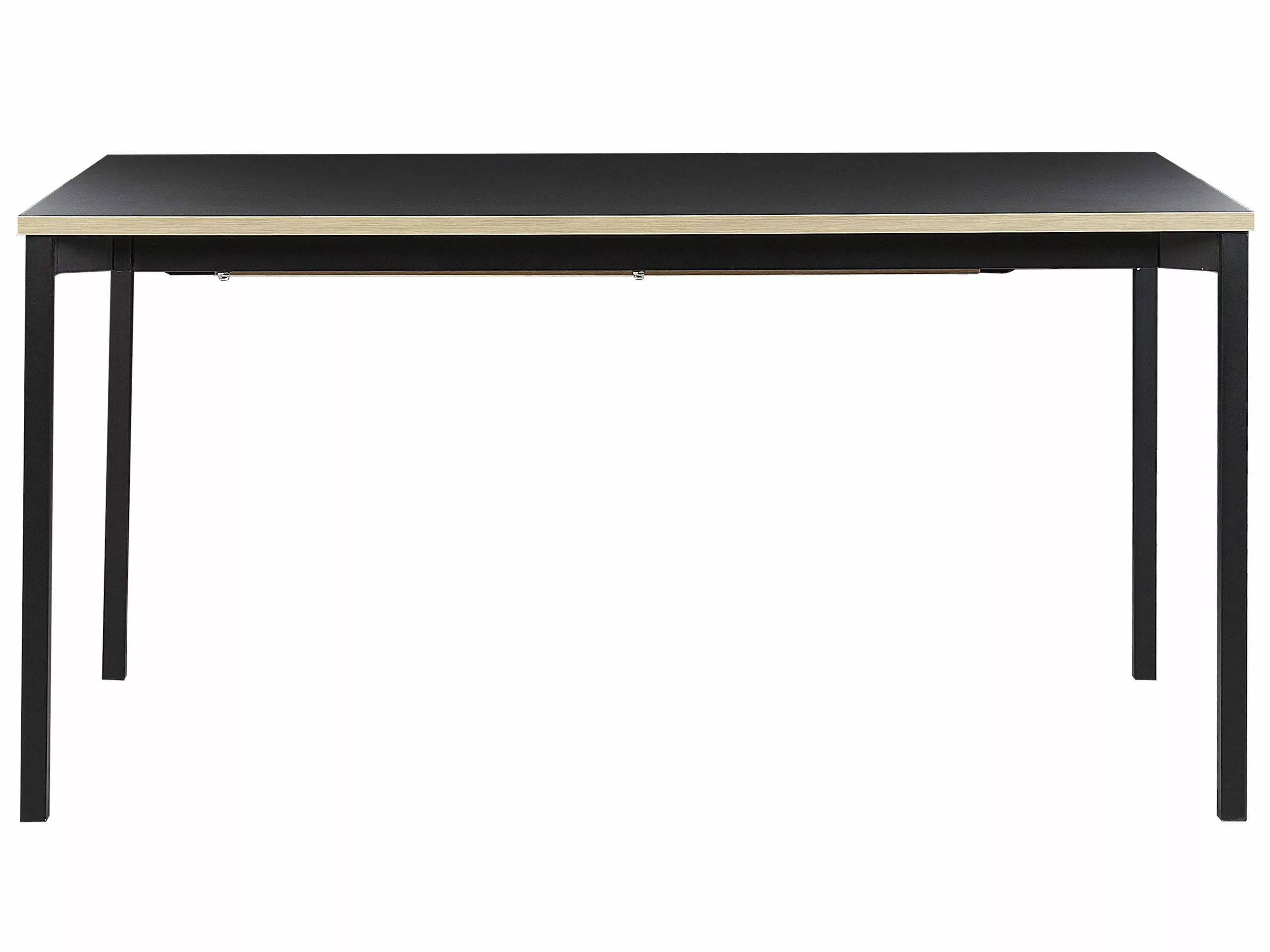 Beliani Mesa De Comedor Extensible Negra Varios Tamaños AVIS - Imagen 6