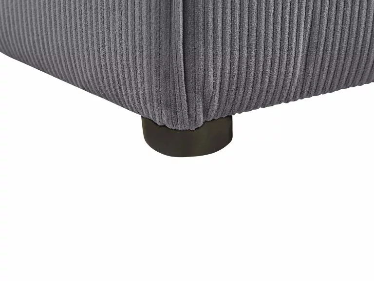 Beliani Sillón Modular De Pana Gris LEMVIG - Imagen 9