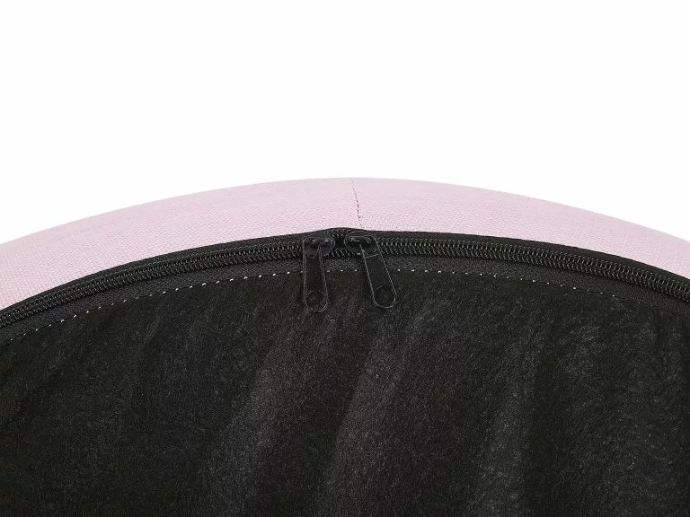 Beliani Sillón Rosa Pastel/negro DRAMMEN - Imagen 8