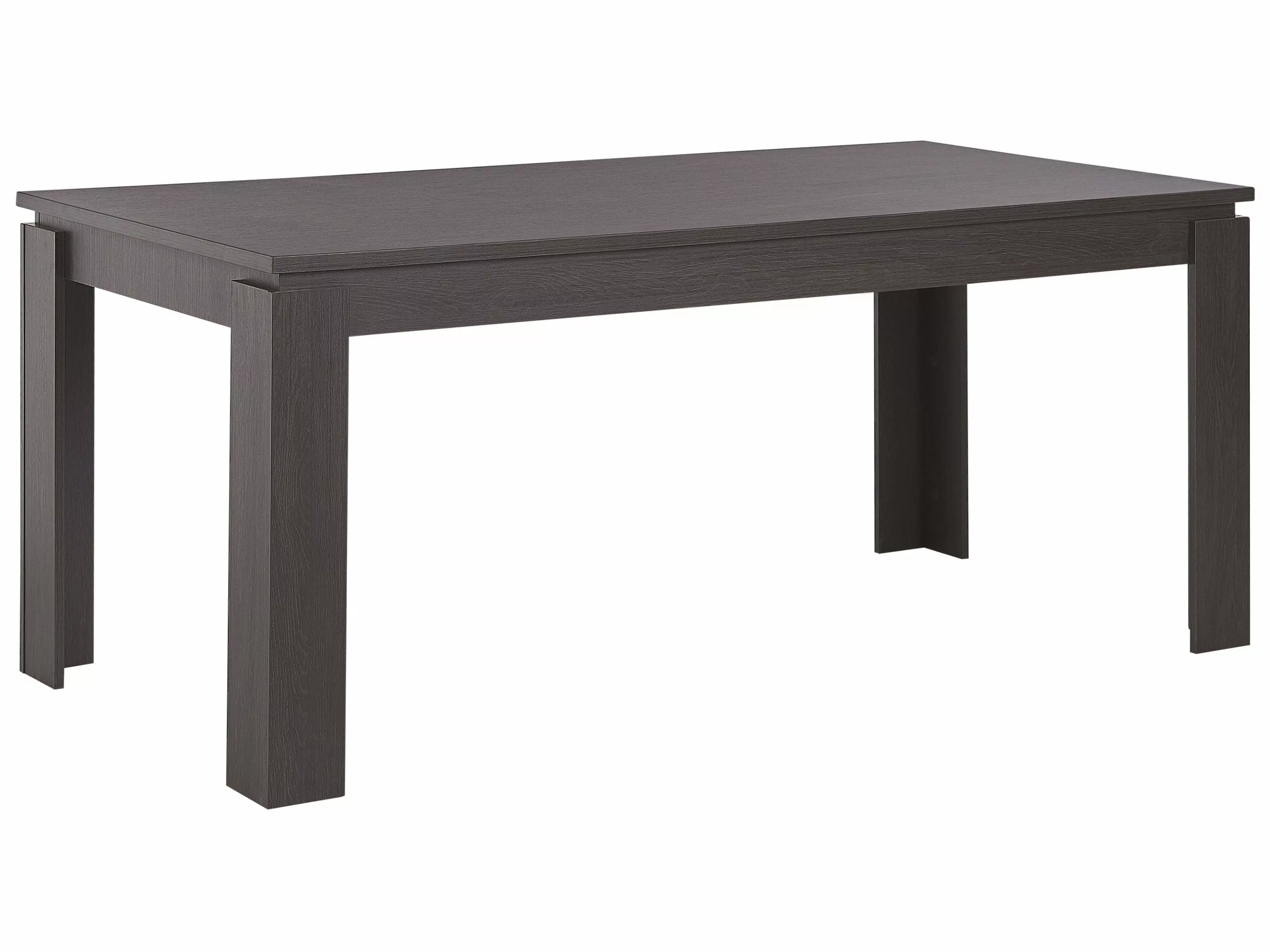 Beliani Mesa De Comedor Madera Oscura 180 X 90 Cm VITON