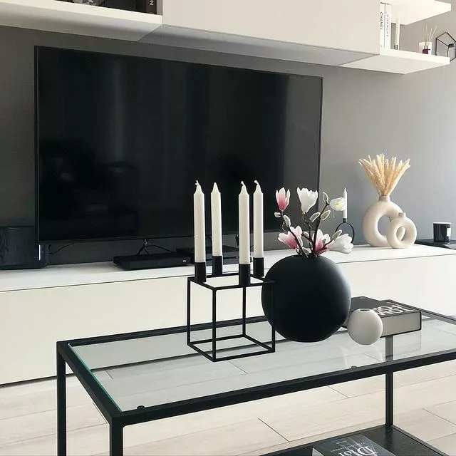 Beliani Mesa De Centro De Vidrio Negro 100 X 50 Cm MEDORA - Imagen 4