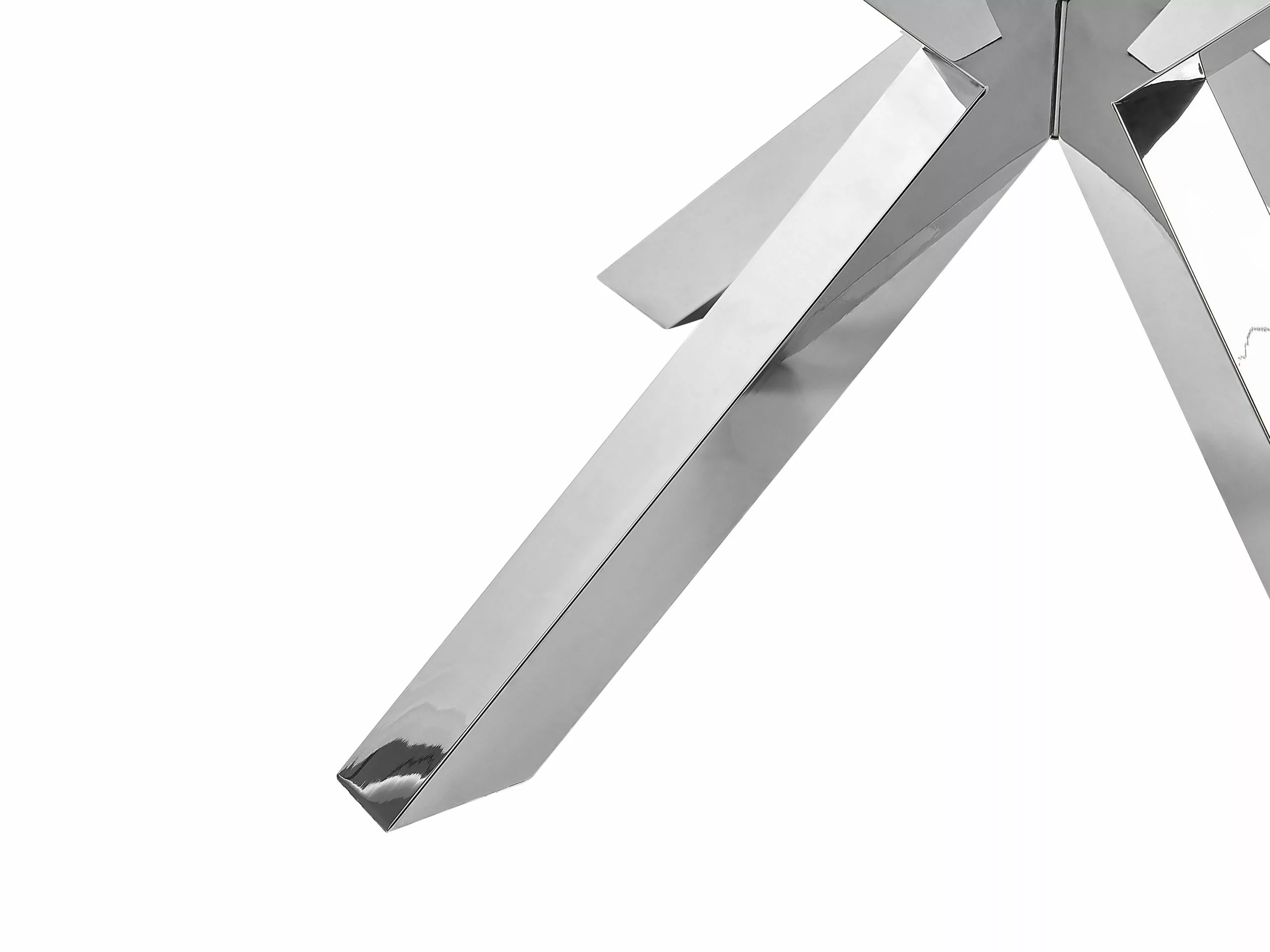 Beliani Mesa De Centro De Vidrio Templado Transparente/plateado 70 X 70 Cm STARLIGHT - Imagen 5