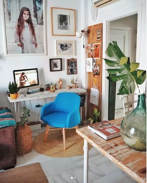 Beliani Sillón De Poliéster Azul Turquesa YSTAD - Imagen 3