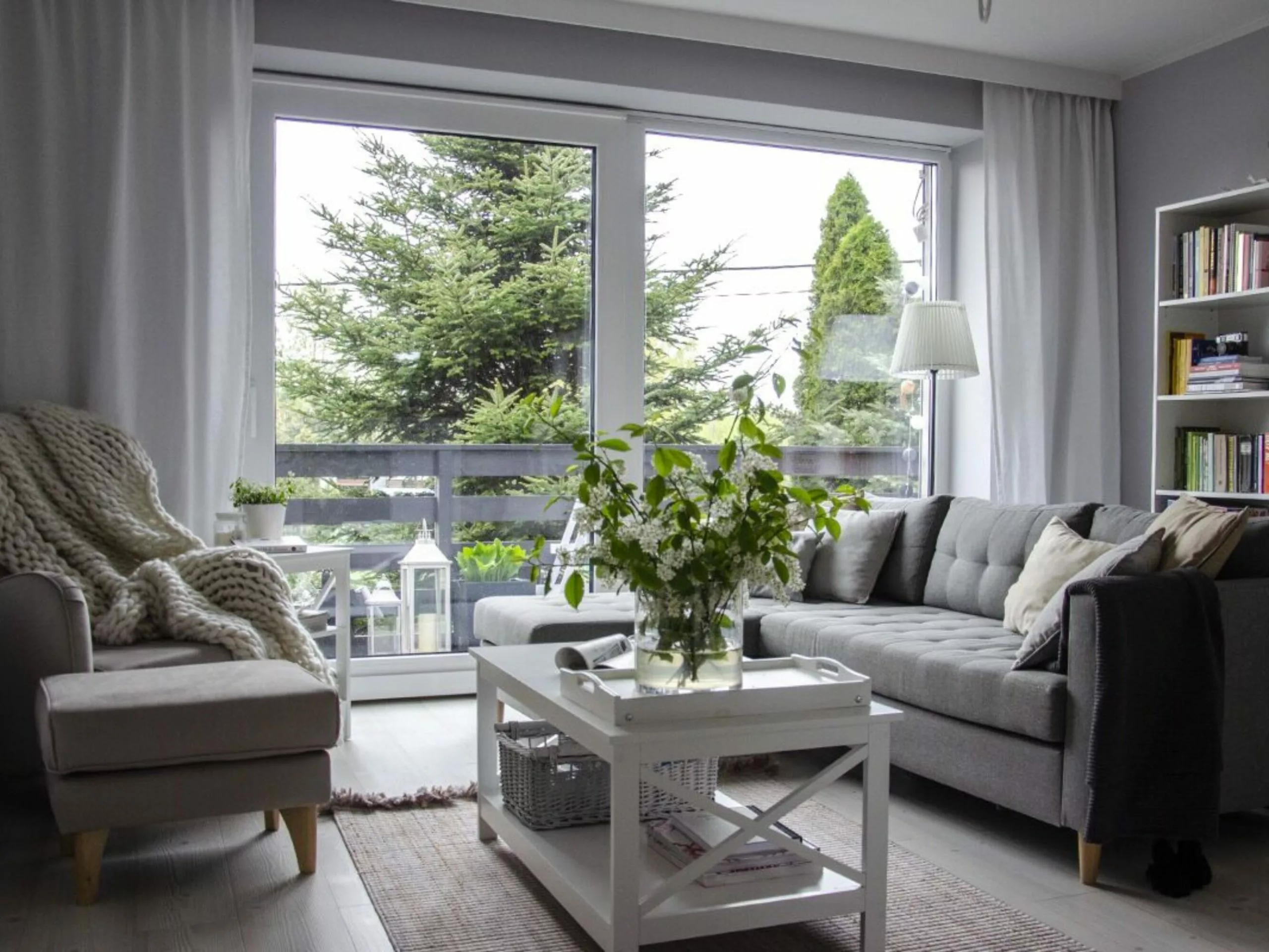 Beliani Mesa De Centro Blanca 101 X 55 Cm FOSTER - Imagen 5