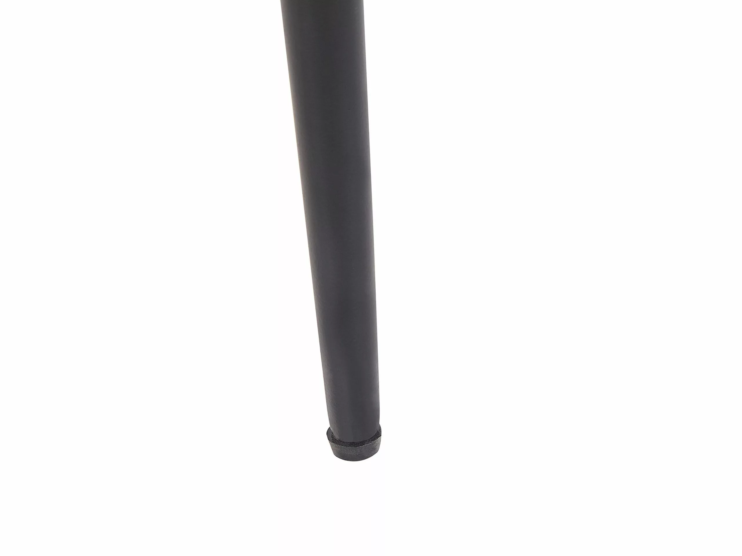 Beliani Mesa De Centro De Madera De Mango Clara/negro ⌀ 49 Cm EDNA - Imagen 4