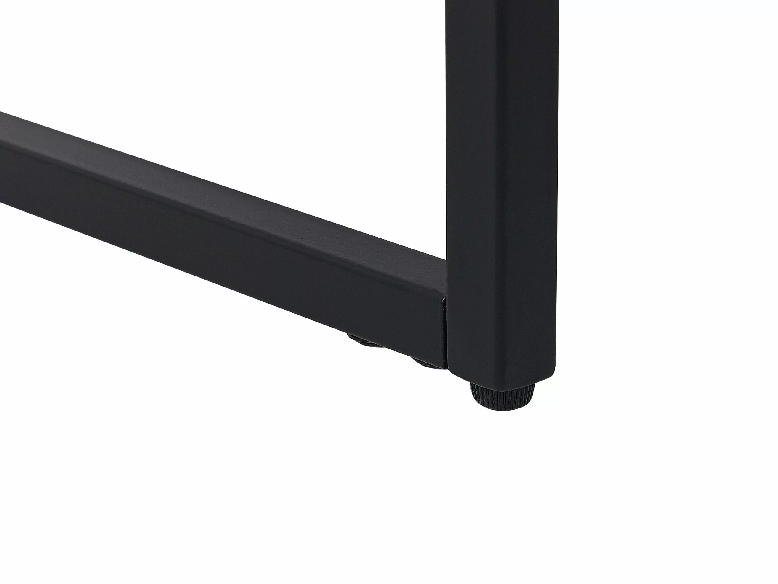 Beliani Mesa De Centro Blanco/negro 100 X 60 Cm MERCED - Imagen 5