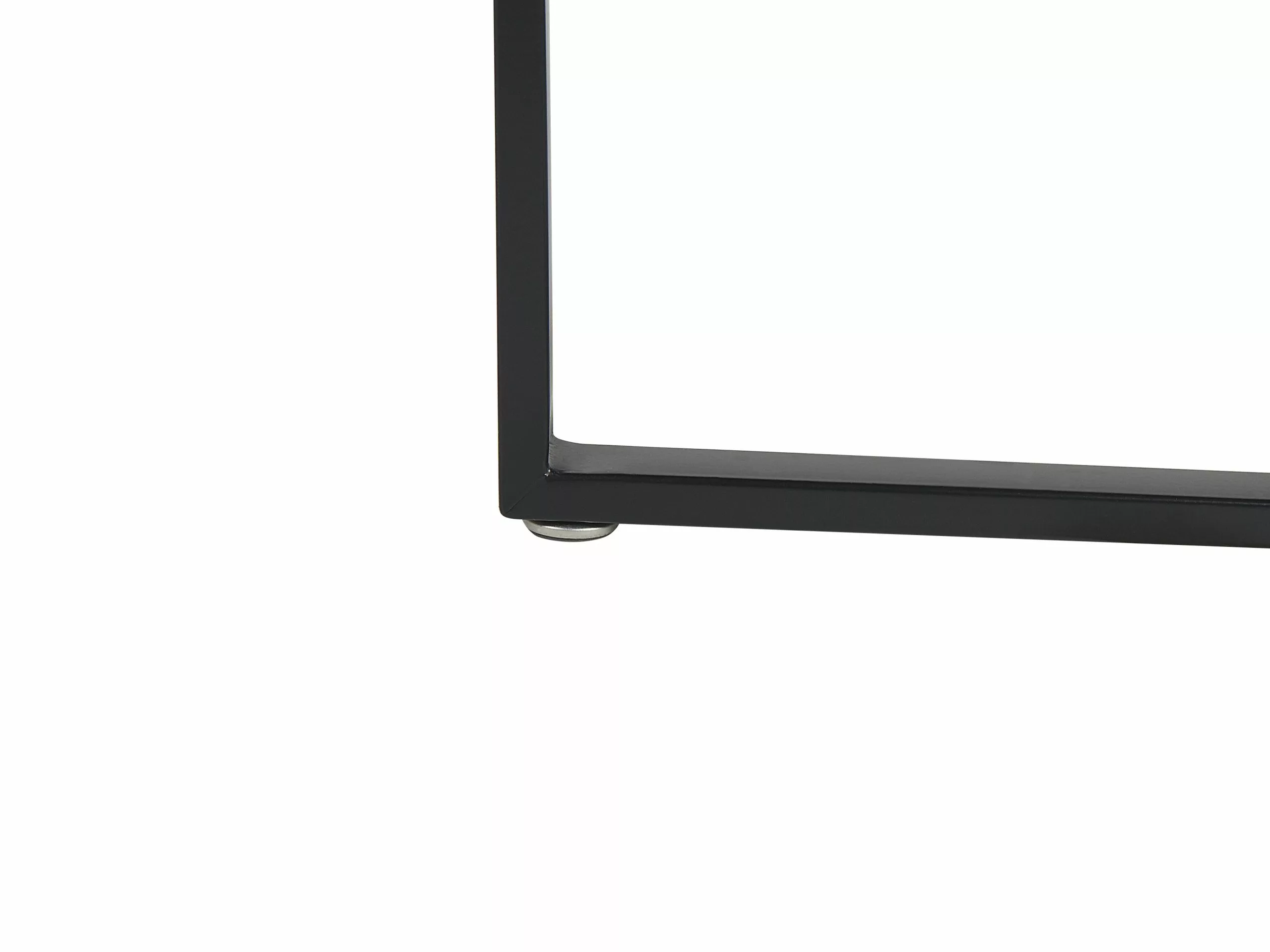 Beliani Mesa De Centro Madera Oscura/negro ⌀ 80 Cm ORICK - Imagen 4