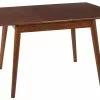 Beliani Mesa De Comedor Extensible Madera Oscura 100/130 X 80 Cm TOMS