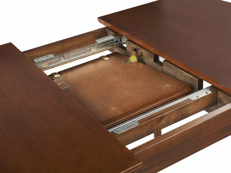 Beliani Mesa De Comedor Extensible Madera Oscura 100/130 X 80 Cm TOMS - Imagen 8