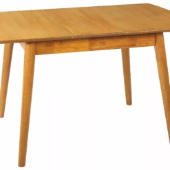Beliani Mesa De Comedor Extensible Madera Clara 100/130 X 80 Cm TOMS