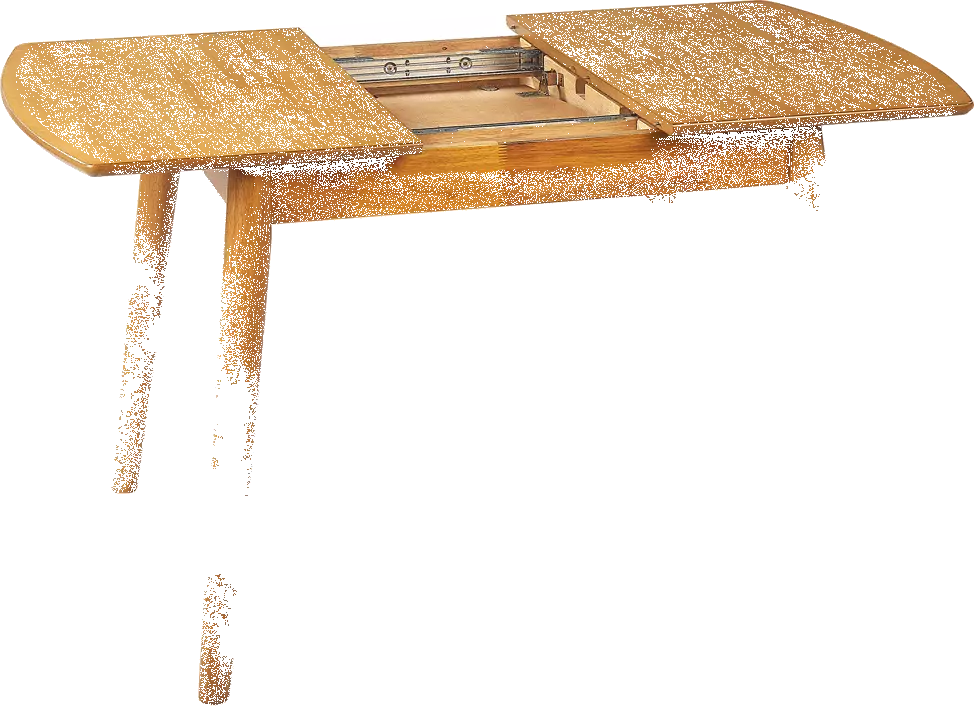 Beliani Mesa De Comedor Extensible Madera Clara 100/130 X 80 Cm TOMS - Imagen 4