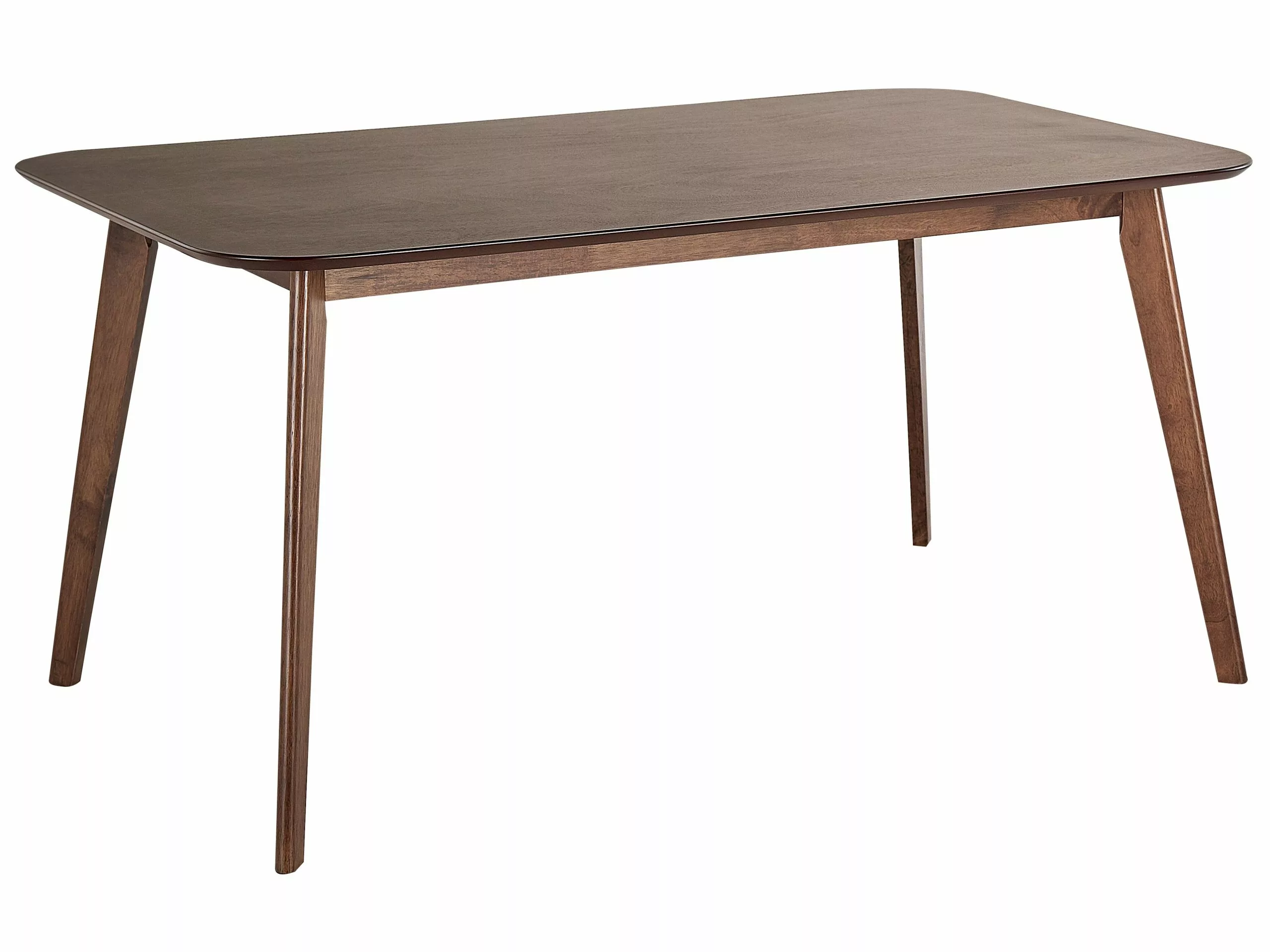 Beliani Mesa De Comedor Madera Oscura 150 X 90 Cm EPHRATA