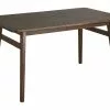 Beliani Mesa De Comedor De Madera De Caucho Oscura 140 X 85 Cm VENTERA