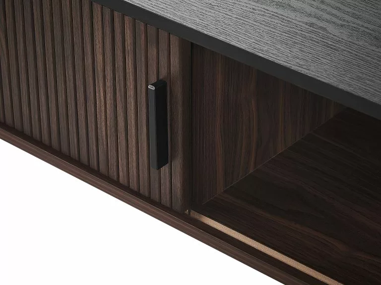 Beliani Mesa De Centro Madera Oscura/negro 120 X 60 Cm JOSE - Imagen 10