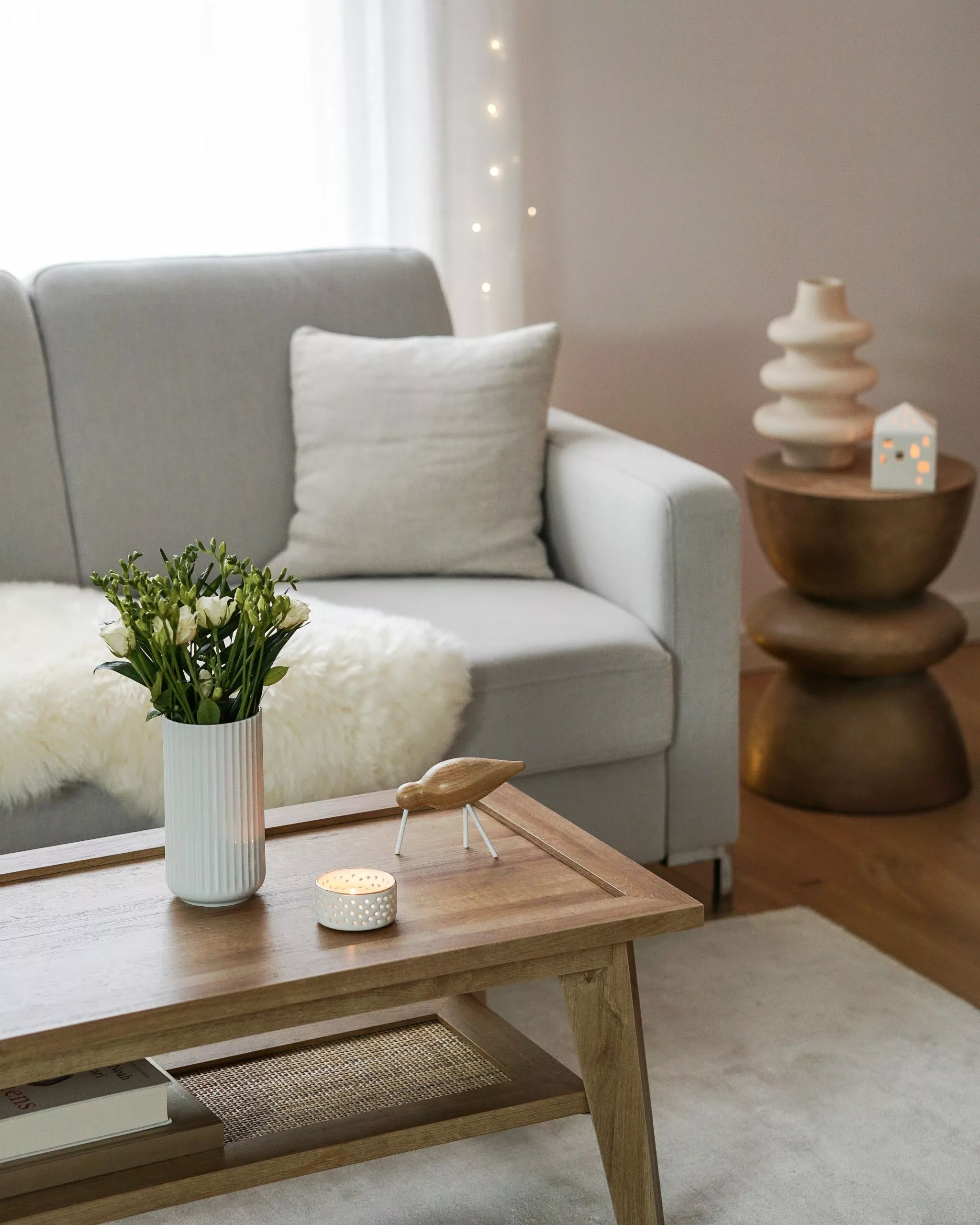 Beliani Mesa De Centro Madera Clara 100 X 50 Cm SIMLA - Imagen 3