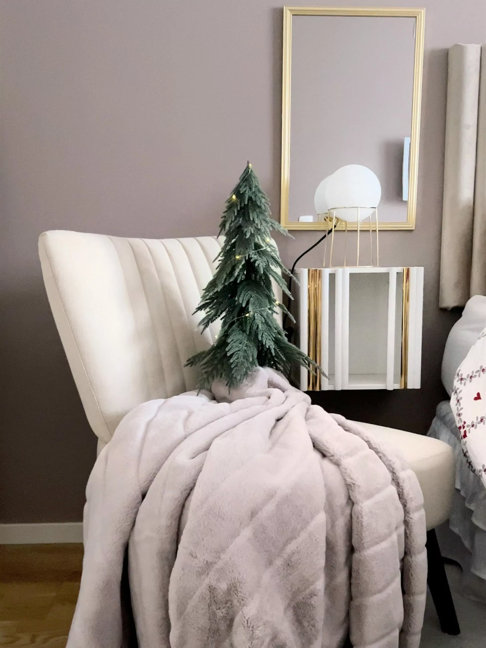 Beliani Sillón Tapizado Beige VAASA - Imagen 3