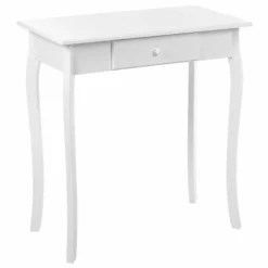 Beliani Consola Blanca 75 X 40 Cm ALBIA