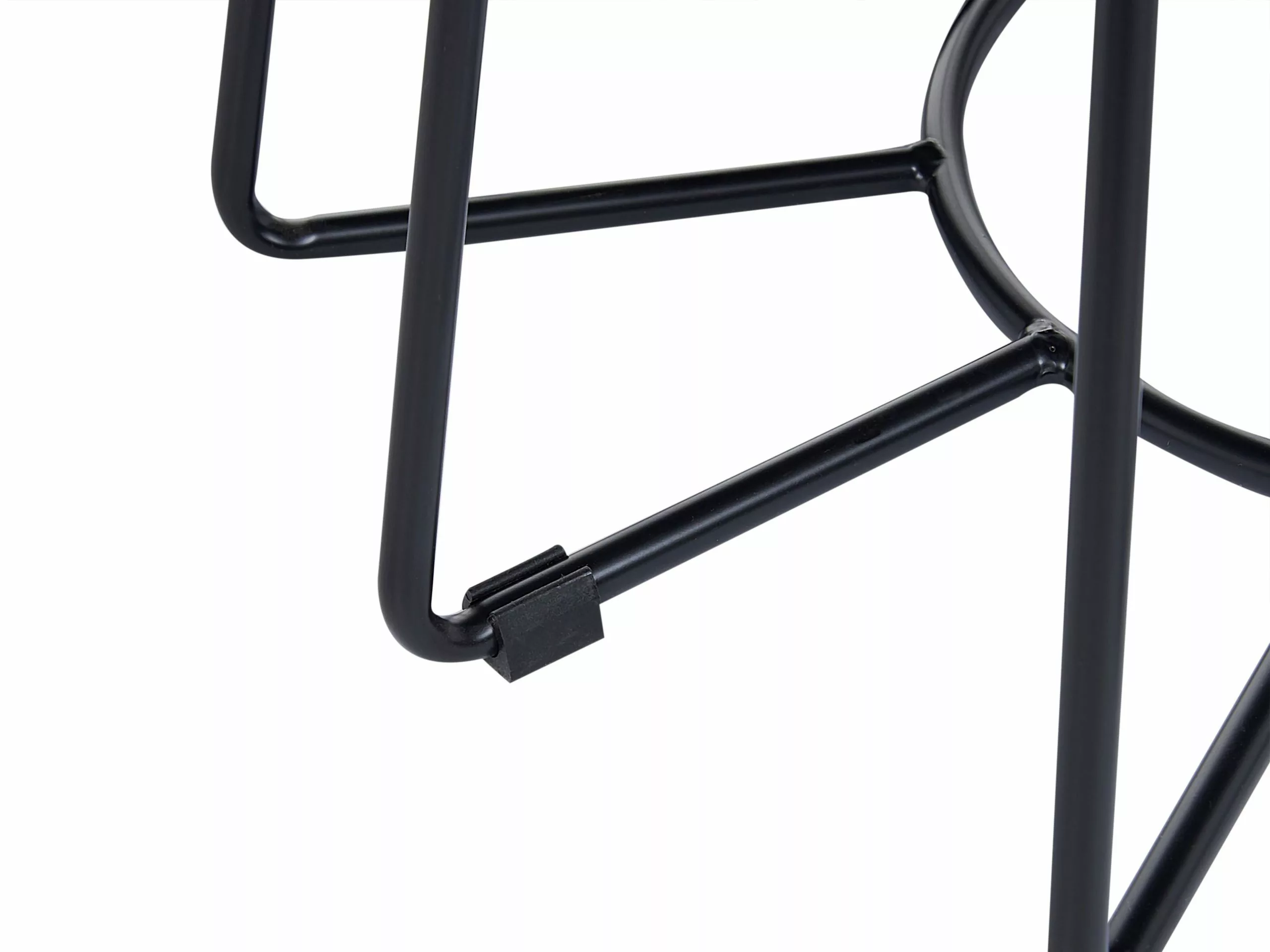 Beliani Mesa De Centro De Vidrio Templado Negro/blanco ø 80 Cm BERNIE - Imagen 4