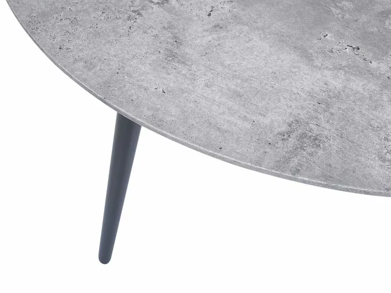 Beliani Mesa De Centro Gris/negro ø 79 Cm EFFIE - Imagen 3