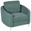 Beliani Sillón De Poliéster Verde Menta/dorado TROSA