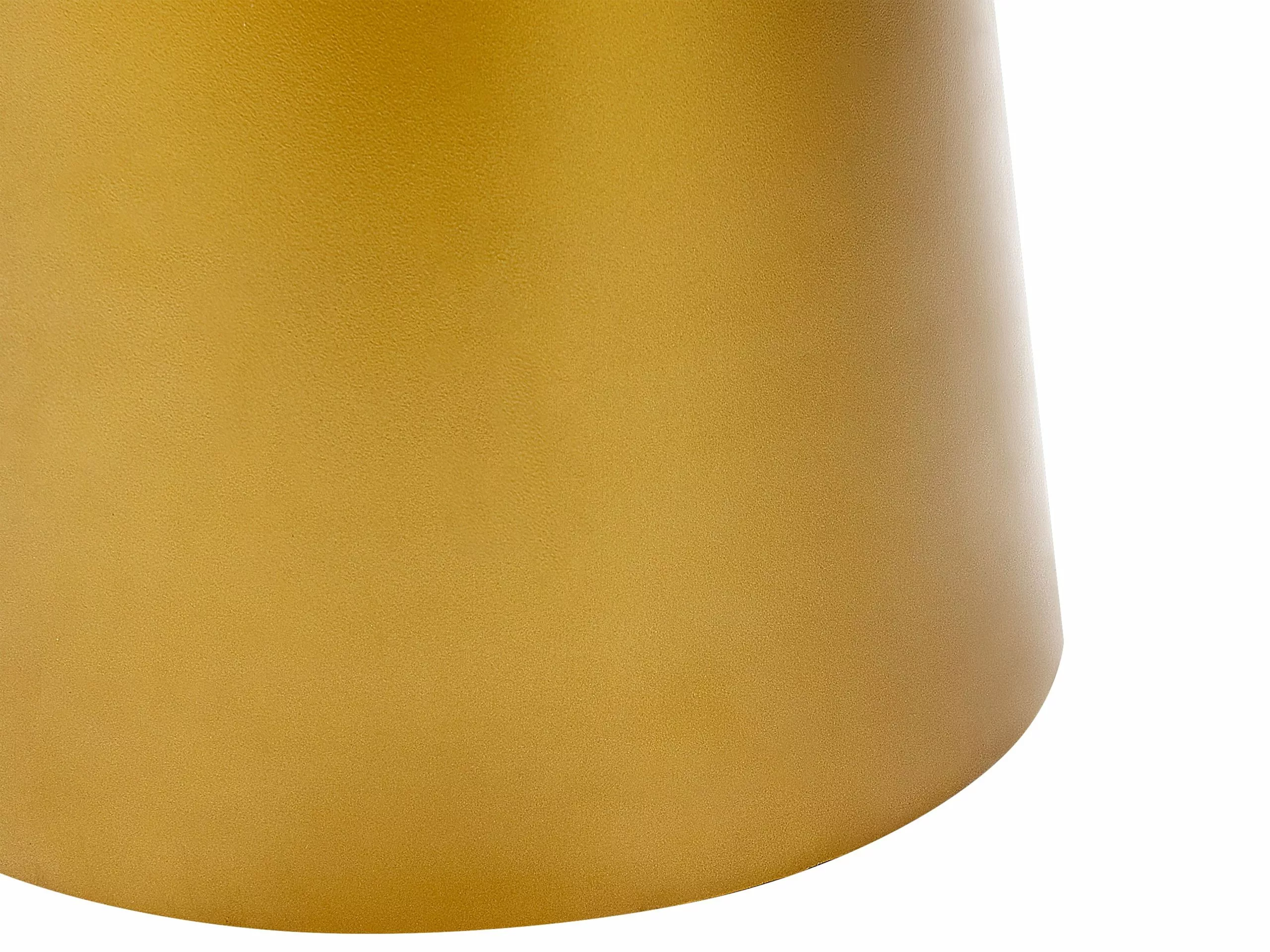 Beliani Mesa Auxiliar De Metal Negro/dorado ⌀ 56 Cm KERANG - Imagen 4