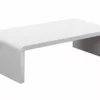 Beliani Mesa De Centro Blanca 120 X 60 Cm MILWAUKEE